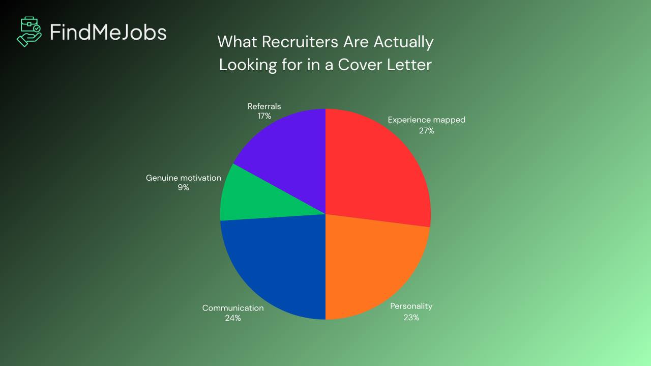 Cover letter value matrix showing when to write one