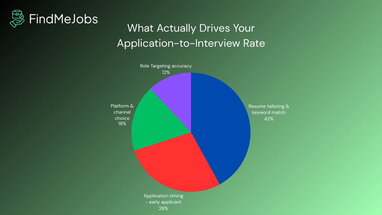 Application-to-interview ratio diagnostic